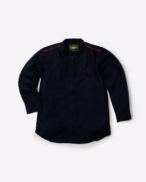 gini & jony Zip-Front Shirt with Contrast Piping-picture-24