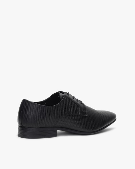Textured Lace-Up Derby Shoes (Image - 3)