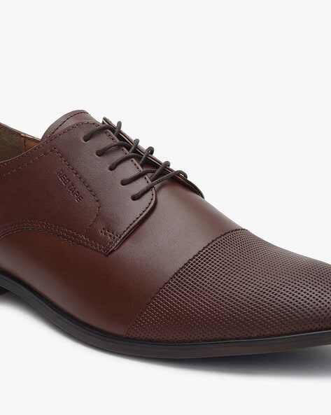 Derby Shoes with Textured Panel (Image - 3)