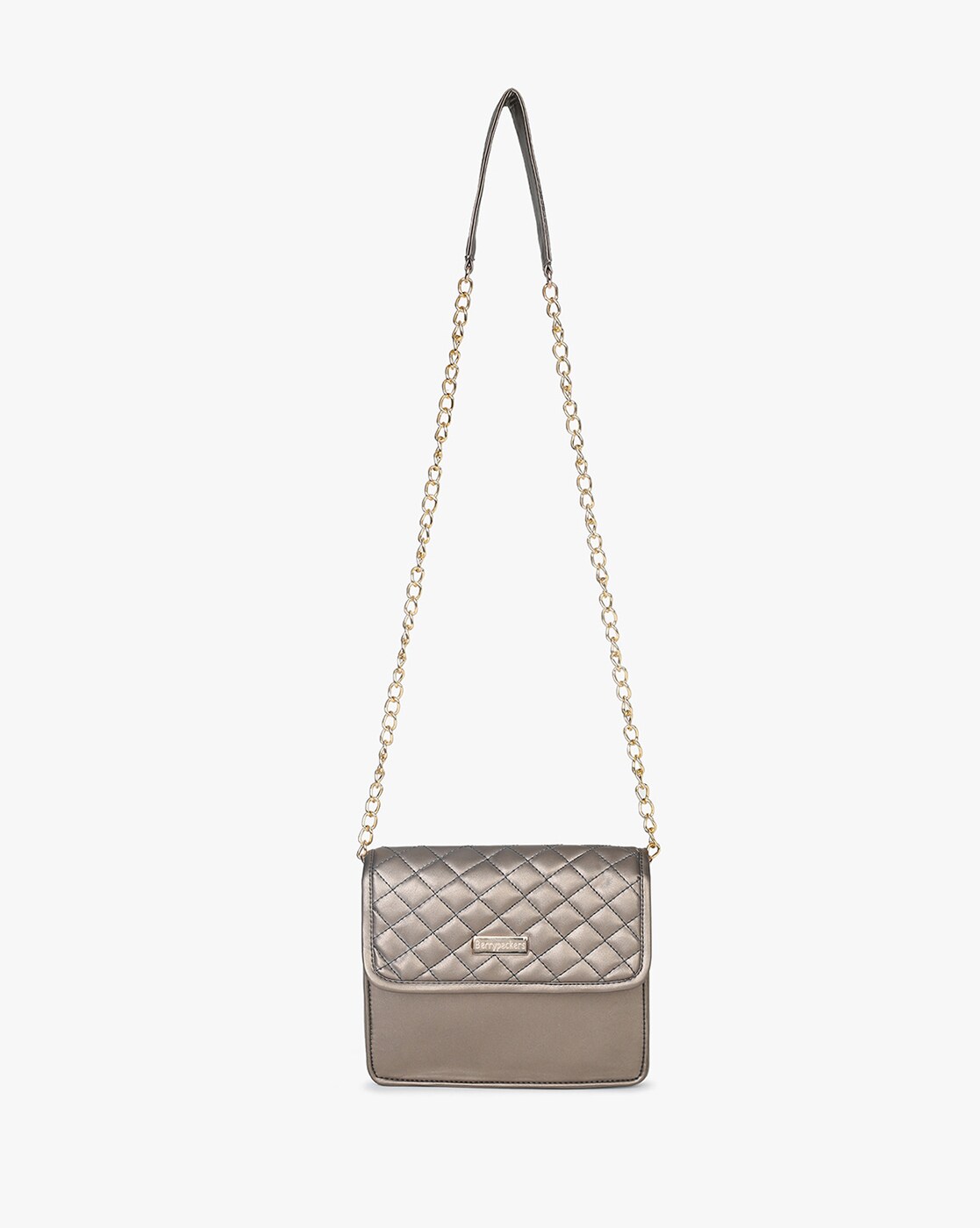 sling bag with metal chain