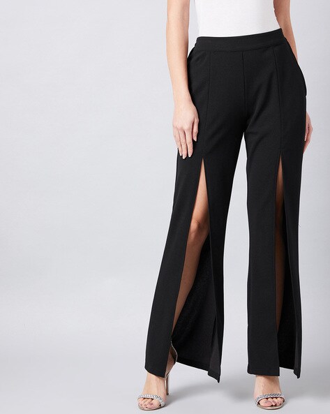 Buy ADDYVERO Women Peach Side Cut Trousers Online at Best Prices in India   JioMart
