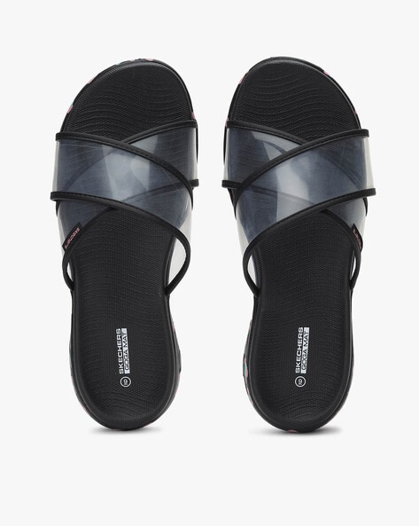 Buy Black Flip Flop & Slippers for Women by Skechers Online