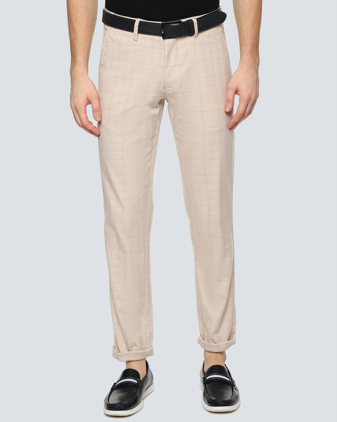 Buy Cream Trousers \u0026 Pants for Men by 