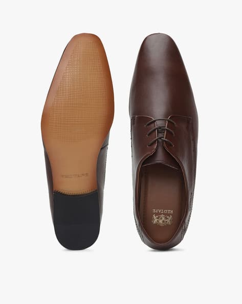 Low-Top Plain-Toe Derby Shoes (Image - 2)