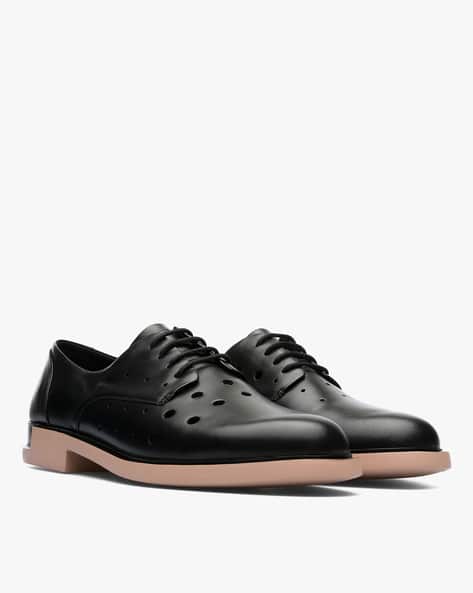 Twins Colourblock Perforated Lace-Up Casual Shoes