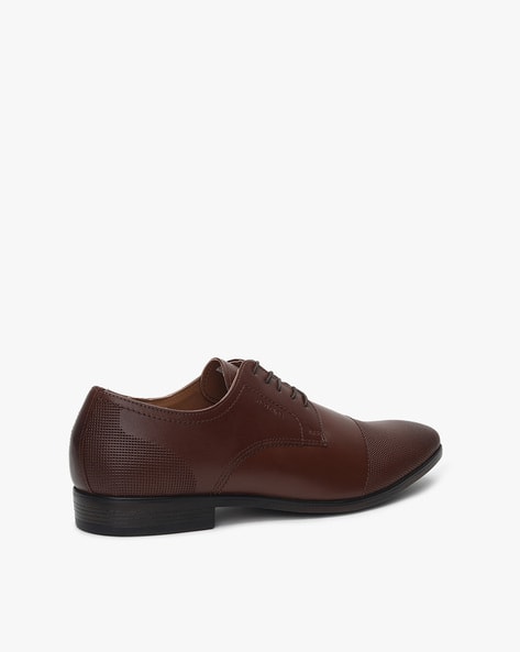 Derby Shoes with Textured Panel (Image - 1)