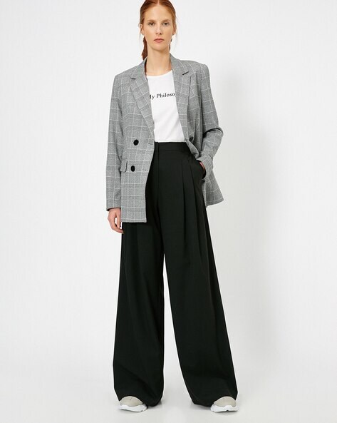 Buy Black Trousers & Pants for Women by Koton Online