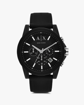 AX1326 Chronograph Wrist Watch with Silicone Strap