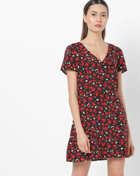 Floral A-line Dress