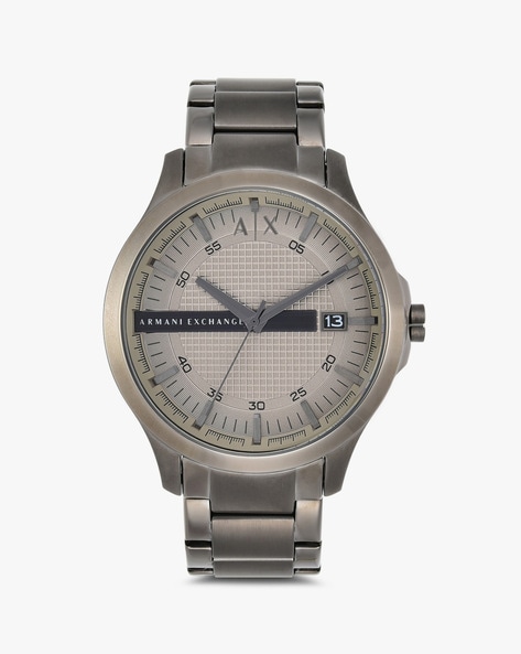 Gunmetal armani watch hot sale