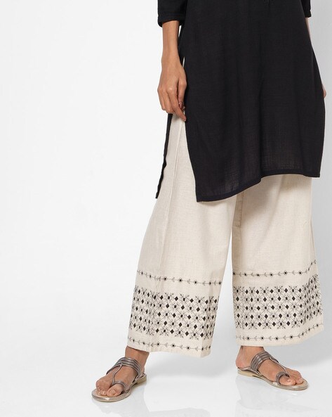 Palazzos with Semi-Elasticated Waist Price in India