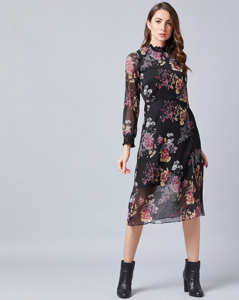Buy Black Dresses for Women by Fig Online | Ajio.com