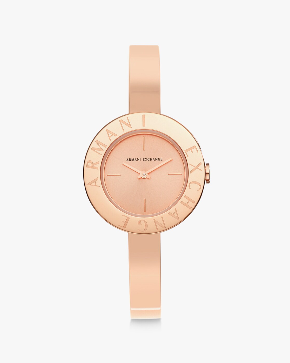 armani rose gold watch womens