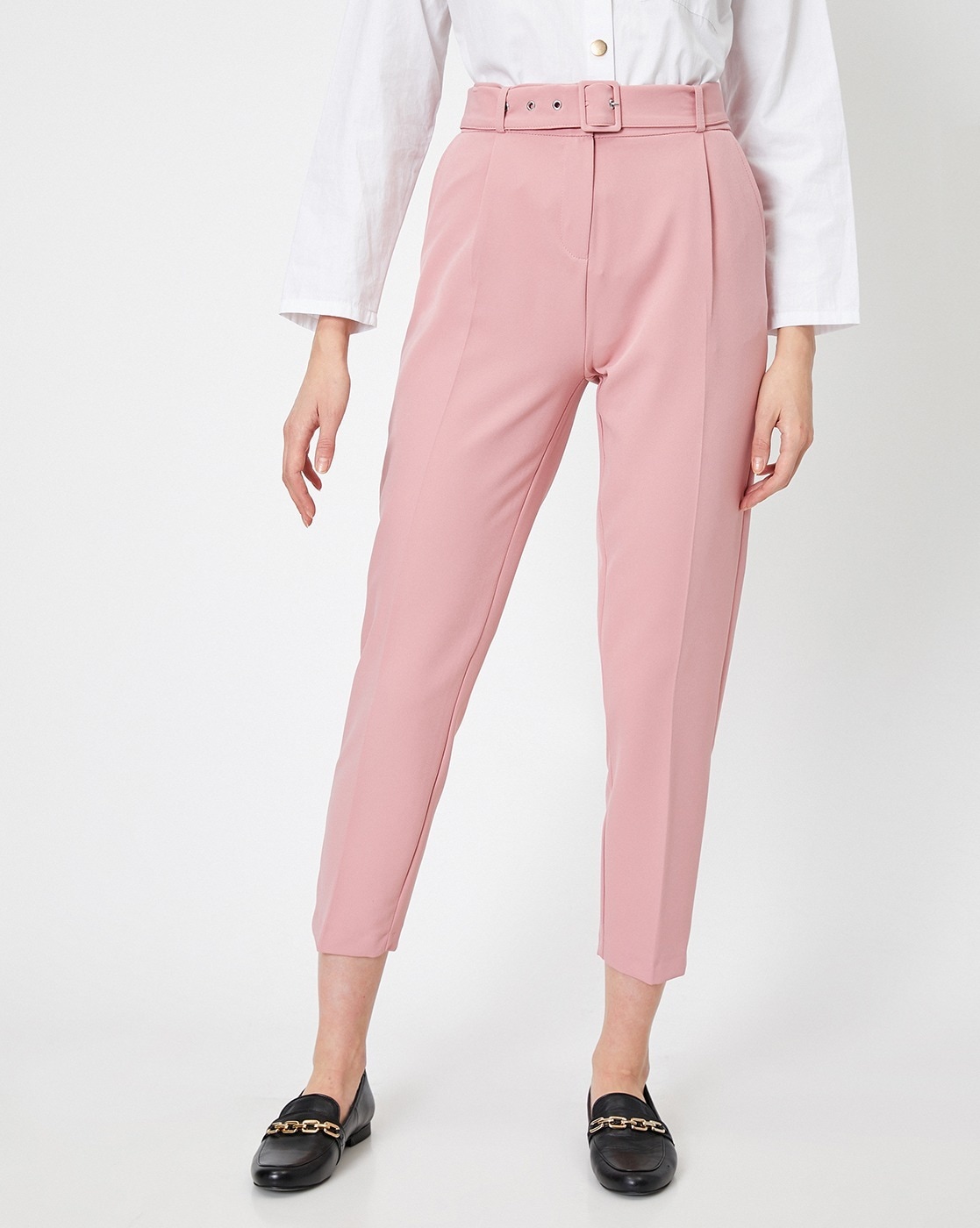 Buy Globus Pink Skinny Fit Mid Rise Trousers for Women Online  Tata CLiQ