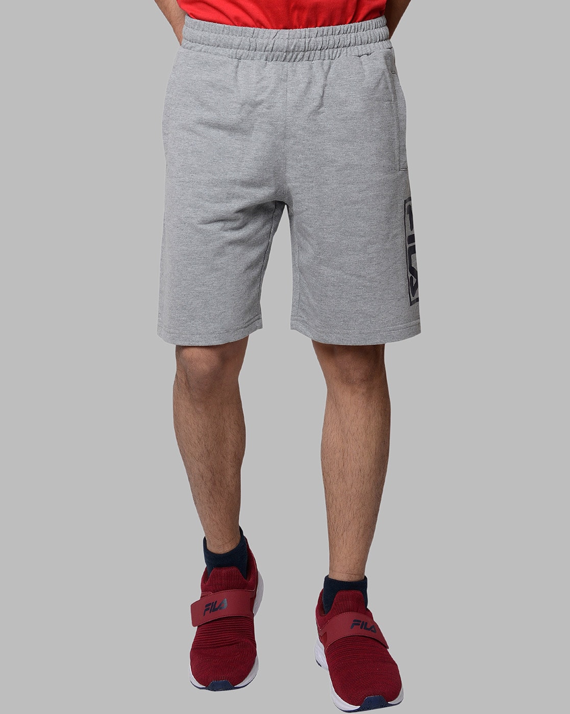 grey fila shorts