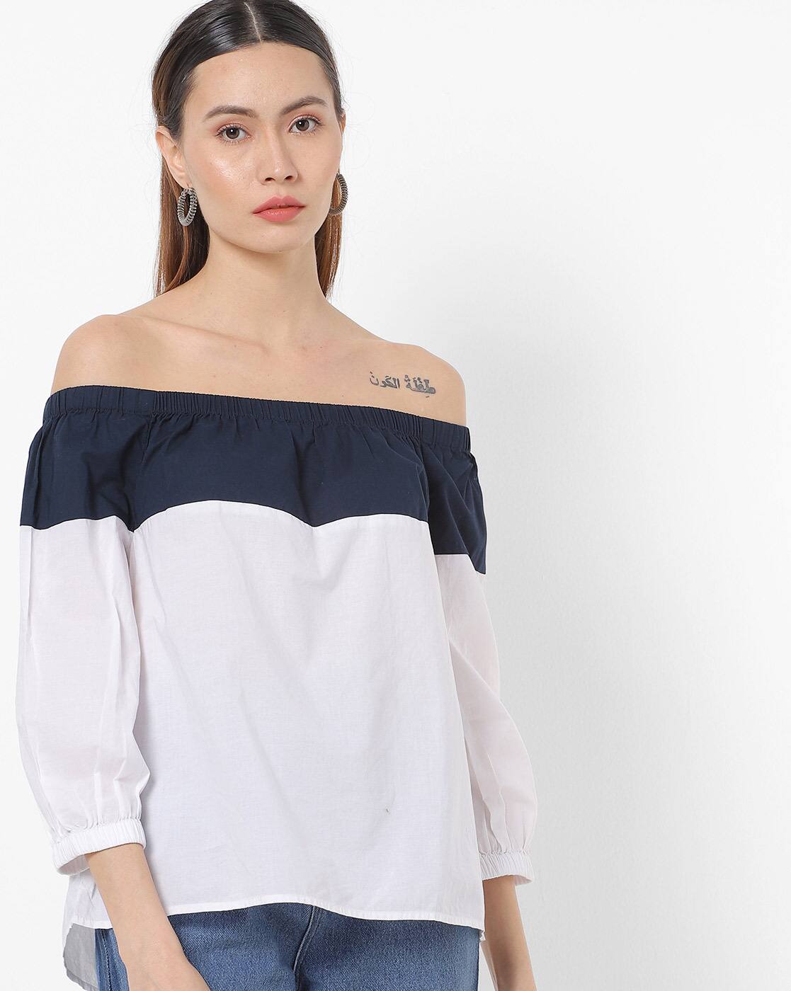 tommy hilfiger off shoulder top