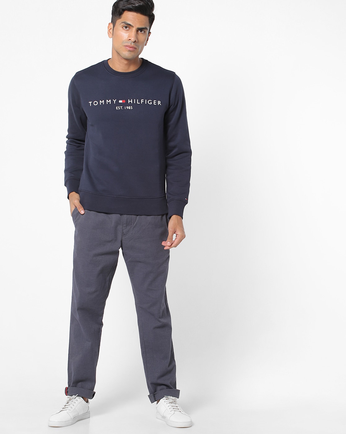 tommy hilfiger navy blue sweatshirt