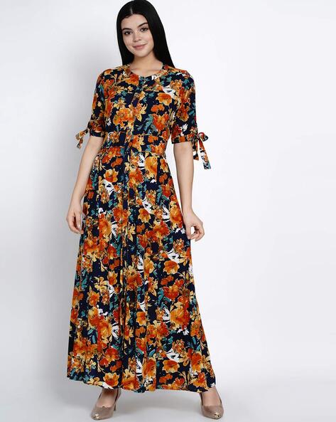 floral anarkali kurti