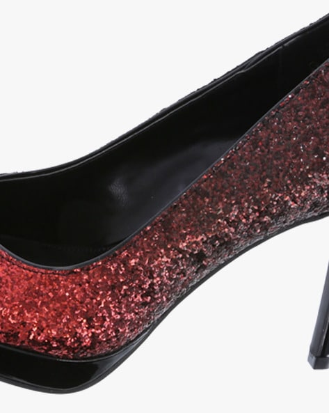 Payless red hot sale glitter shoes