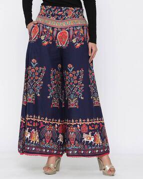 juniper Printed Palazzo Pants with Insert Pockets-picture-44