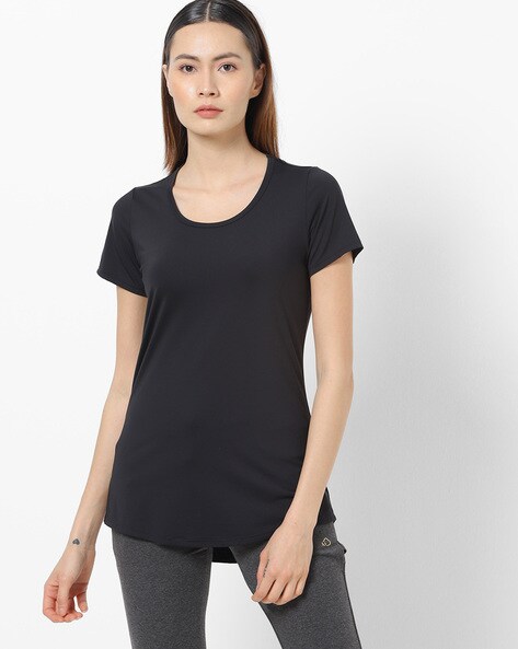 jockey black round neck t shirt