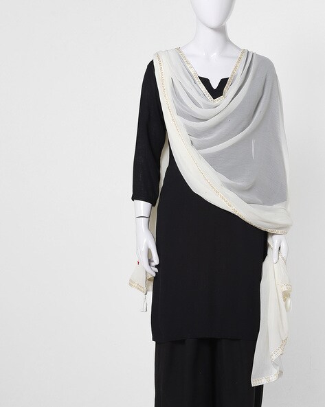 Sheer Dupatta with Border Price in India