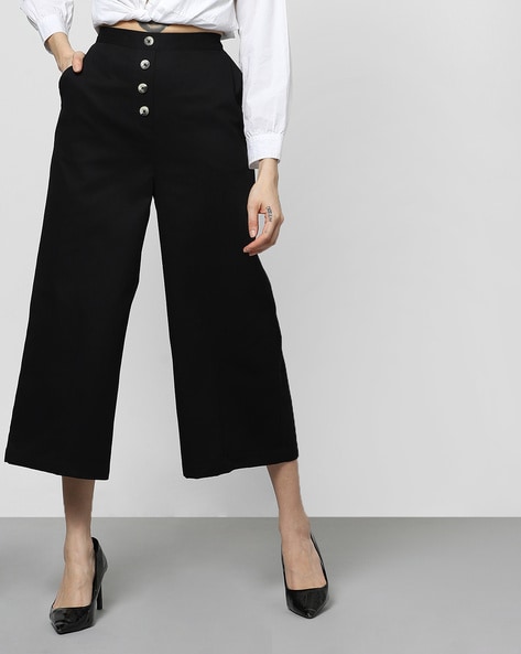 Buy Black Trousers & Pants for Women by Outryt Online