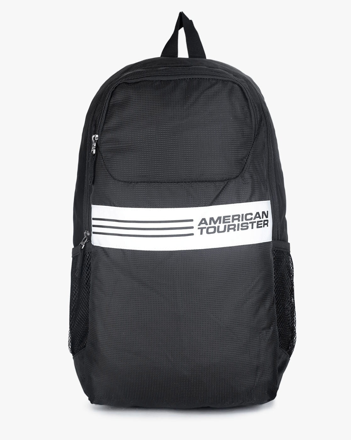 american tourister black backpack