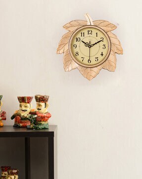 27cm Gold Mosaic and Silver Table/Mantel Clock