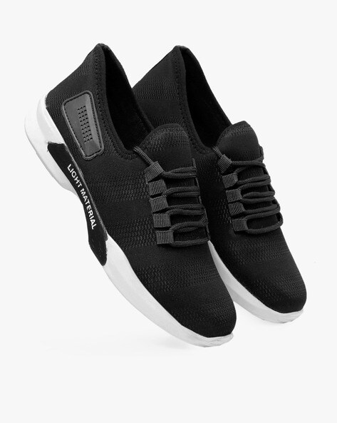 Striped Casual Shoes with Lace-Up