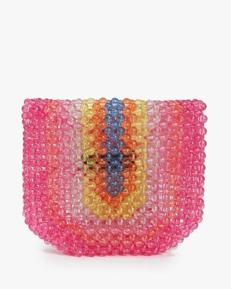 beaded sling bag