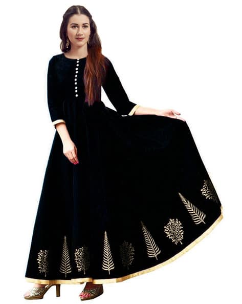 Printed Gown Dress (Image - 1)