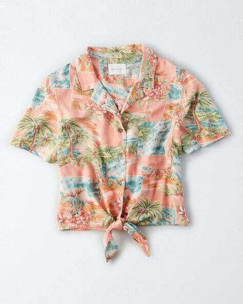 american eagle hawaiian shirt womens