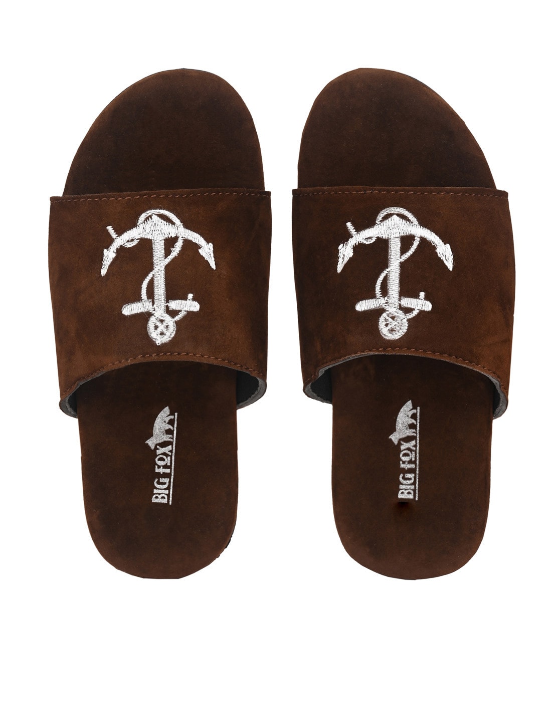 embroidered flip flops