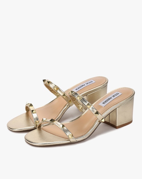 Steve madden cheap gold studded sandals