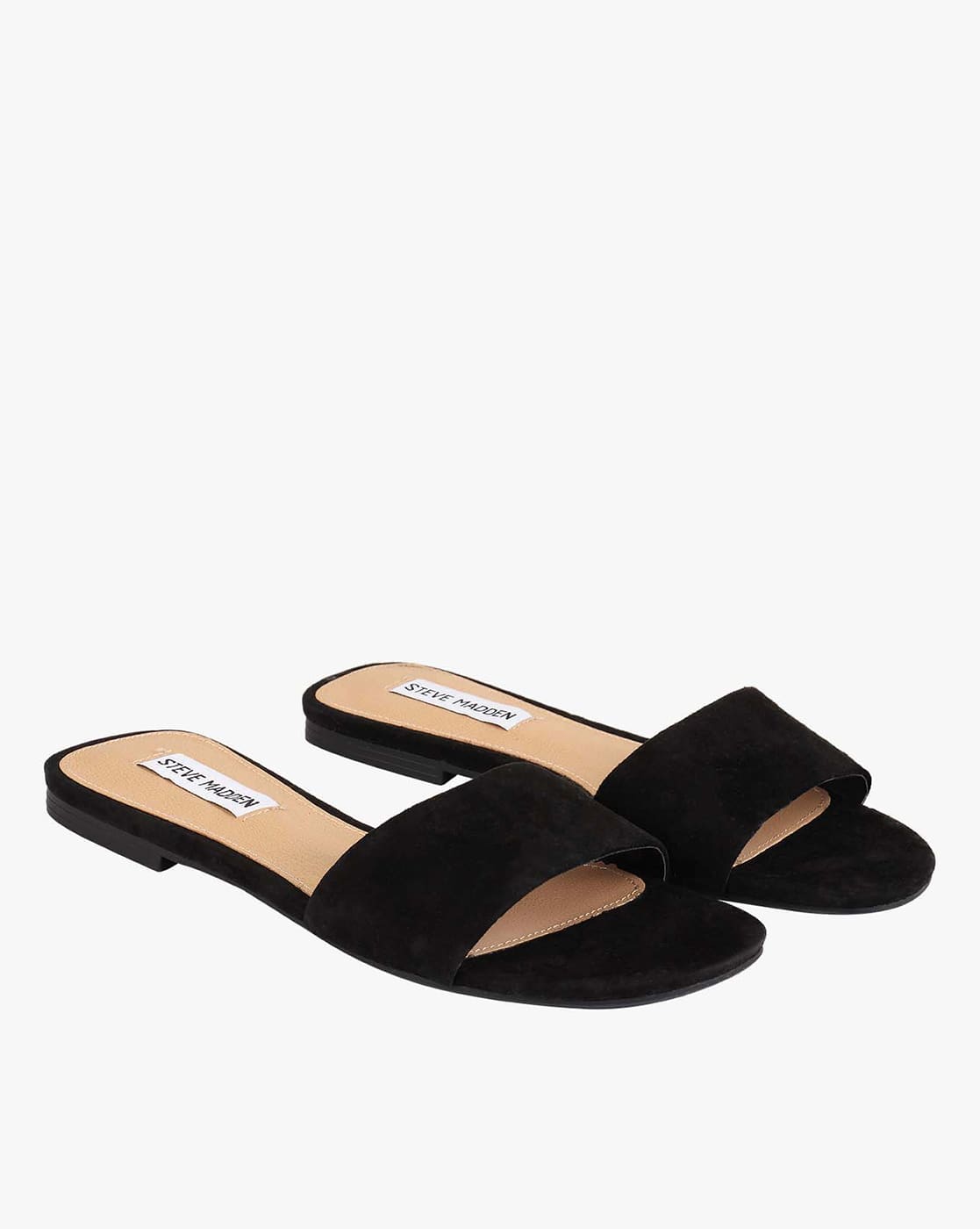 steve madden black slippers