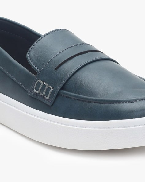 Penny Loafers with Contrast Sole (Image - 3)