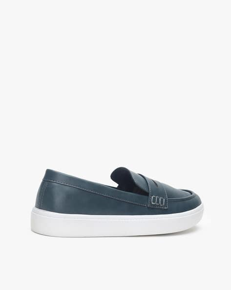 Penny Loafers with Contrast Sole (Image - 1)