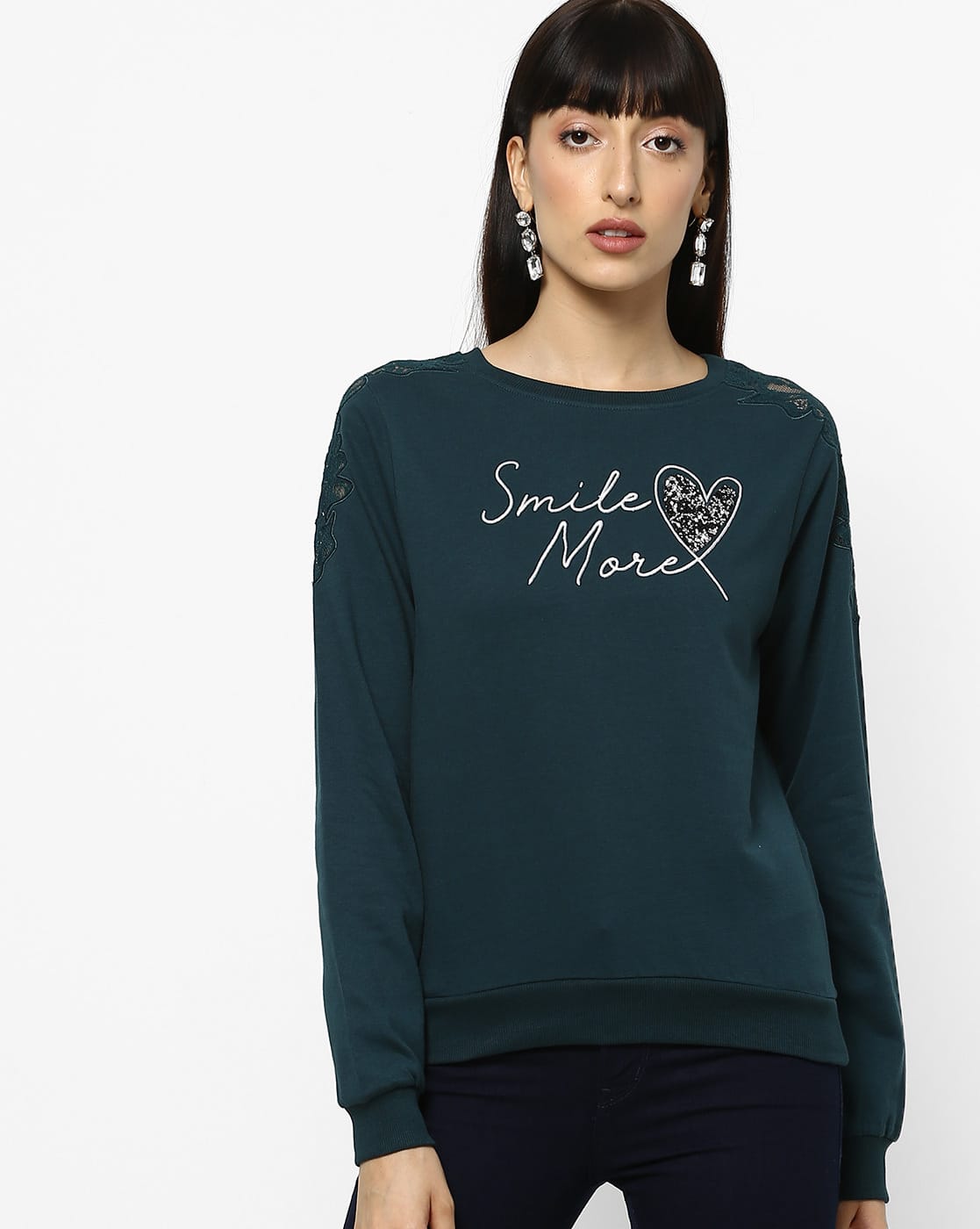 dark green sweatshirt womens