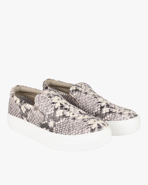 Gills Reptilian Print Slip-On Casual Shoes