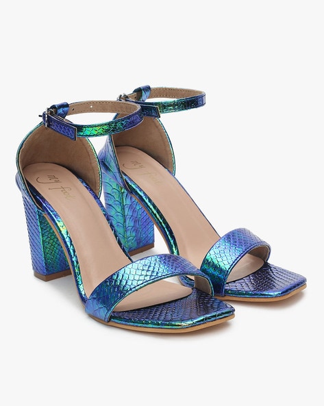 mft couture chunky heels with ankle loop
