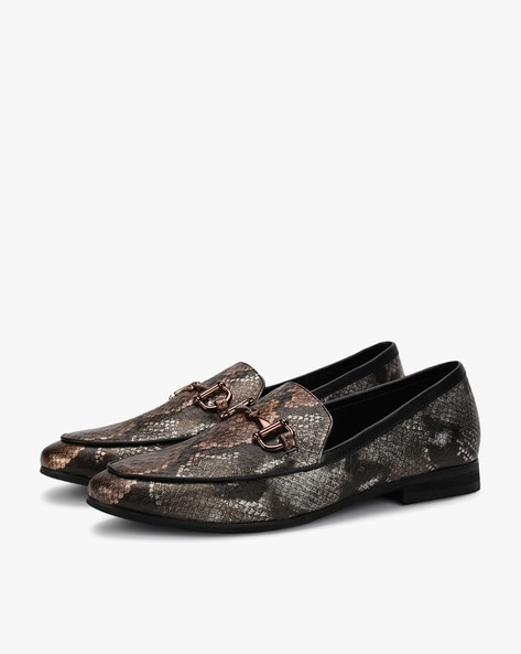 Animal Patterned Slip-On Shoes