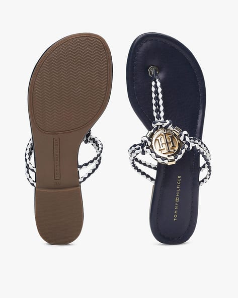 Braided T-strap Flat Sandals (Image - 2)