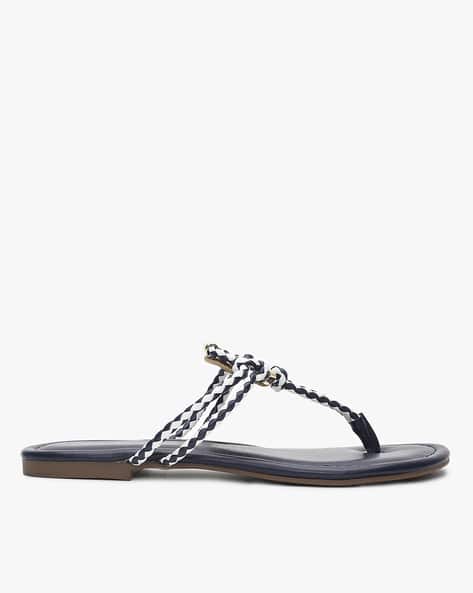 Braided T-strap Flat Sandals (Image - 1)