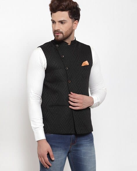 modi jacket on jeans