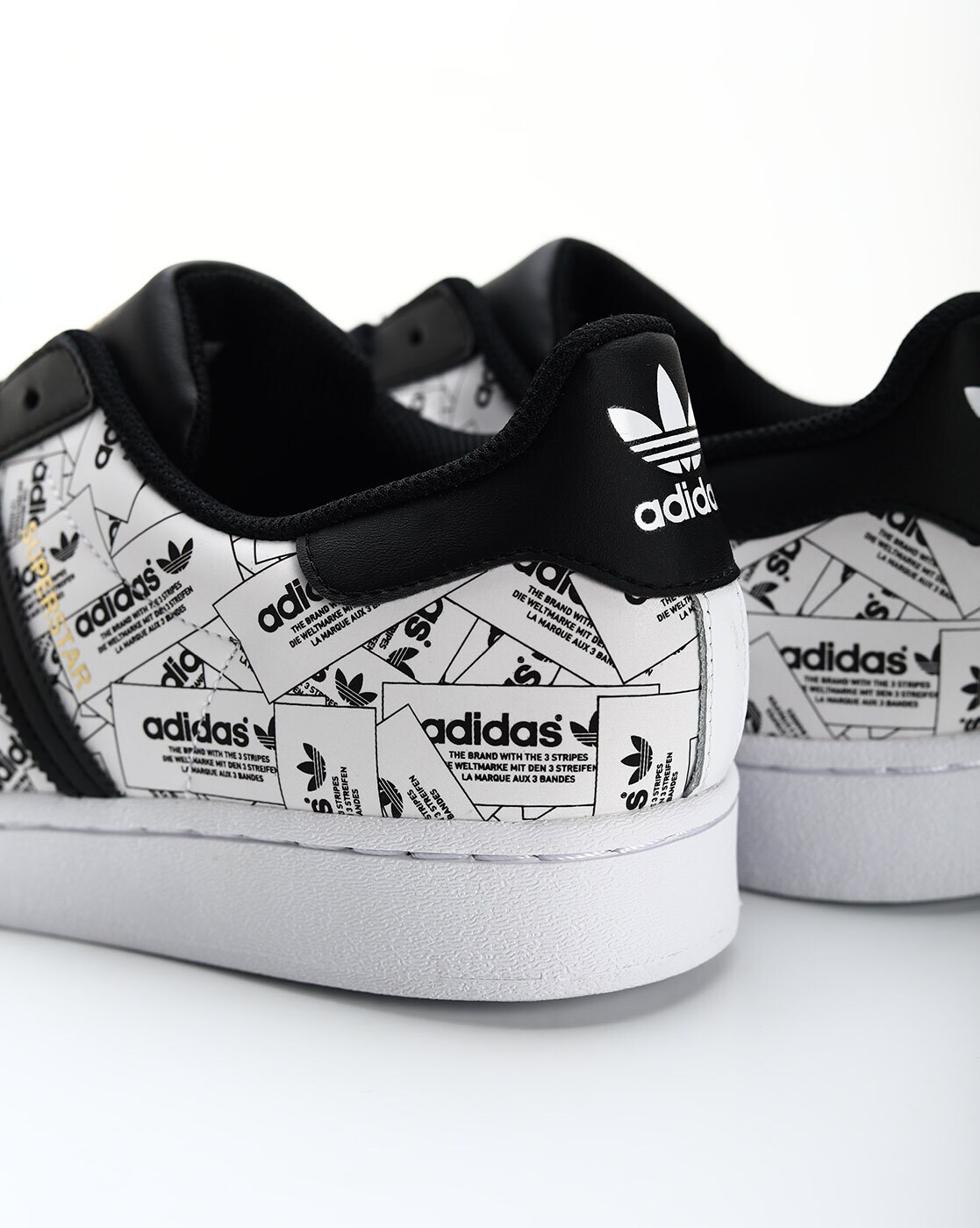 Adidas superstar shop lace-up sneaker