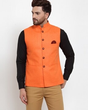 Orange hot sale half jacket