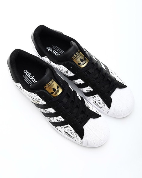 adidas superstar lace up sneakers