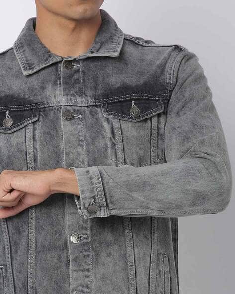 jeans jacket grey