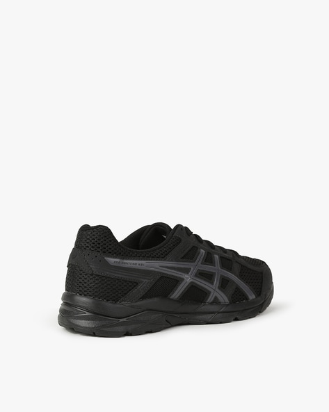 Asics running shoes all black sale